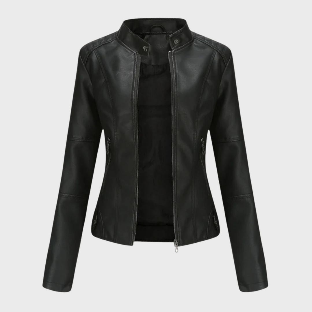 Sophia – Effortless Elegance Leather Jacket