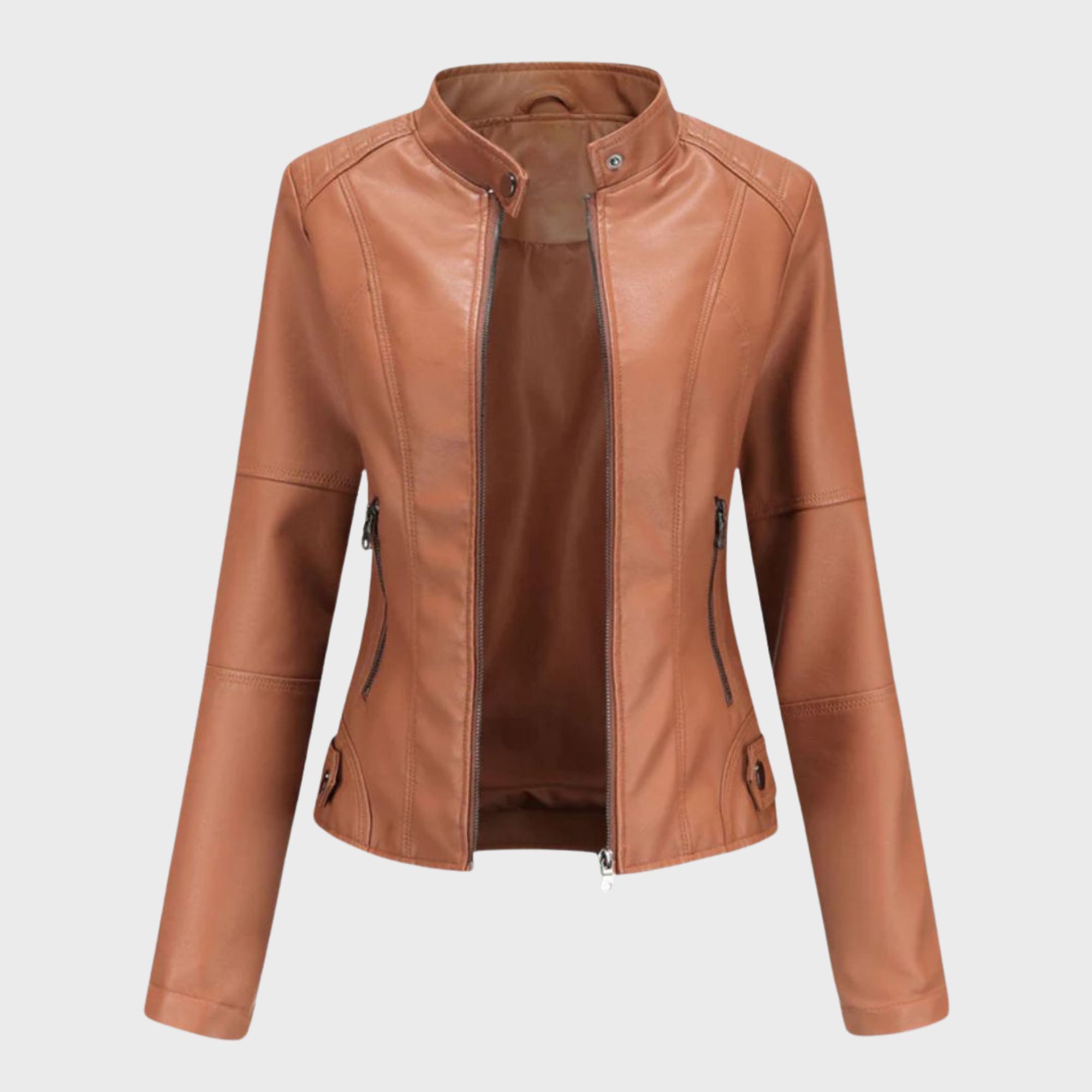 Sophia – Effortless Elegance Leather Jacket