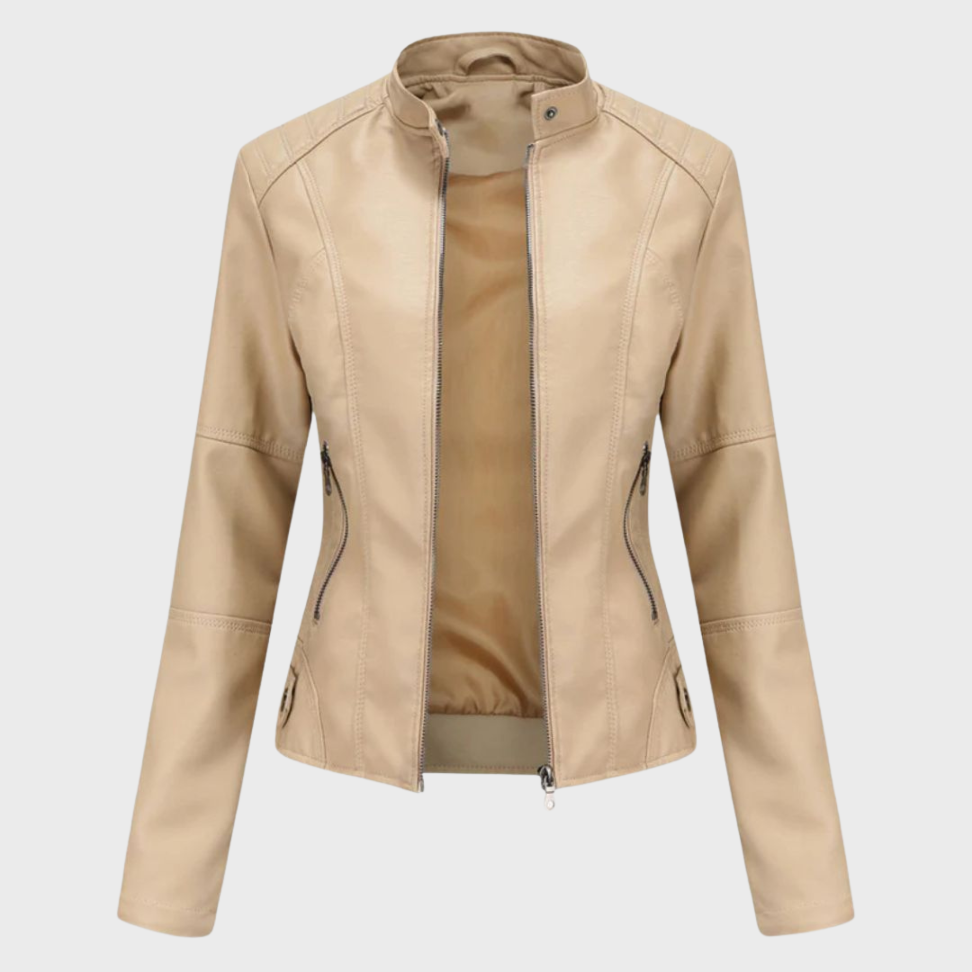 Sophia – Effortless Elegance Leather Jacket