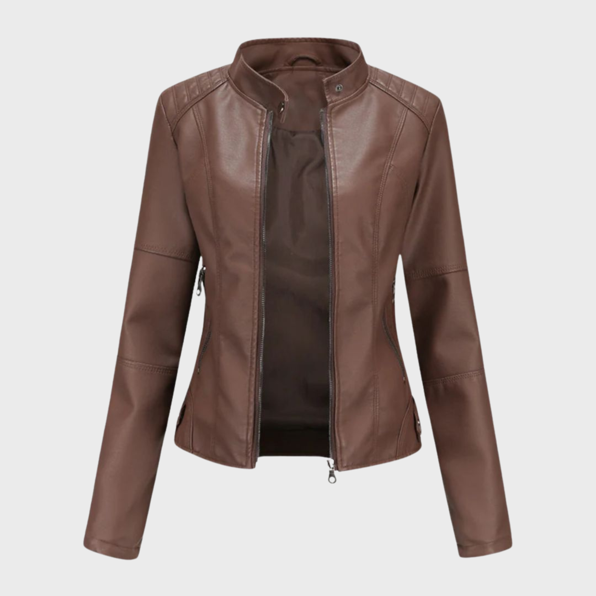 Sophia – Effortless Elegance Leather Jacket
